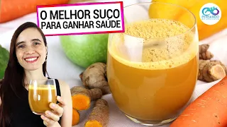 PARA GANHAR SAÚDE EM 2022 FAÇA ESTE SUCO COM AÇAFRÃO! SUPER ANTI INFLAMATÓRIO e saboroso!