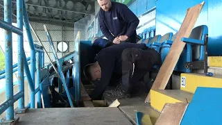 East Stand work continues at Brunton Park (23/04/2024)