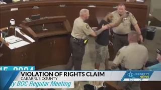 Cabarrus County man escorted out of meeting