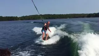 Old guy learning to surf