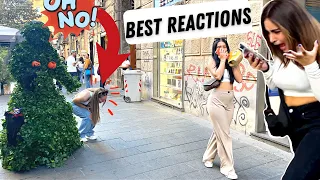 SHE WAS TO SCARED OF BUSHMAN. BUSHWOMAN PRANK! BEST REACTIONS!