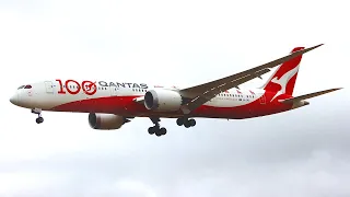 ► Boeing 787 Dreamliner ► Qantas ► VH-ZNJ (100th Anniversary Livery) ► SCEL Santiago Airport (Chile)