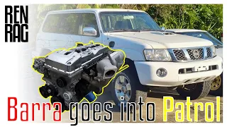 Barra Patrol Engine Install!