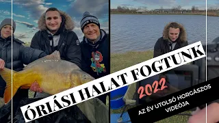 ÓRIÁSI HALAT FOGTUNK DECEMBER VÉGÉN | Az év utolsó horgászos videója Döme Gáborral és Viktorral