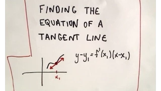 Finding the Equation of a Tangent Line