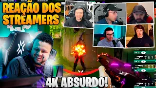 REAÇÃO DOS STREAMERS AO RAFA DESTRUINDO A M80 SOZINHO NO BOMB DE OPERATOR!