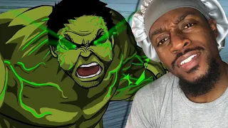 THE BEST MATCH UP I'VE SEEN!!! |HULK Vs. SAITAMA Animation (Full Version) Reaction