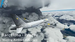 MSFS2020 | Barcelona to Prague | Vueling Airlines | Airbus A320neo | LEBL - LKPR