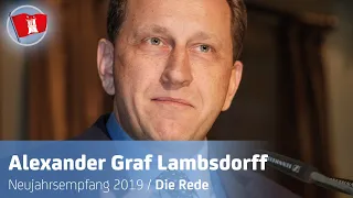 Alexander Graf Lambsdorff auf dem Blankeneser Neujahrsempfang 2018