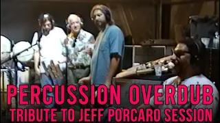 Percussion Overdub Recording Session from Tribute to Jeff (Porcaro) | E Minor Shuffle