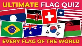 ALL FLAGS OF THE WORLD 🌍 Ultimate Flag Quiz | Geography Quiz