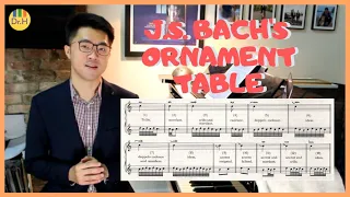 CLASSY PITCH - J.S.Bach's Ornamentation Table