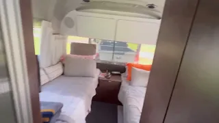 Interior of Barney the 25ft Airstream Globetrotter