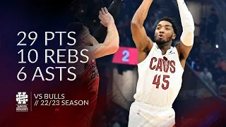 Donovan Mitchell 29 pts 10 rebs 6 asts vs Bulls 22/23 season