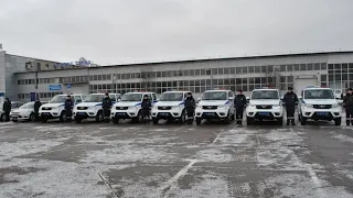 Ключи от новых служебных автомобилей получили полицейские Тамбовской области