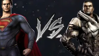 Injustice: Gods Among Us Man of Steel vs General Zod (Hard)
