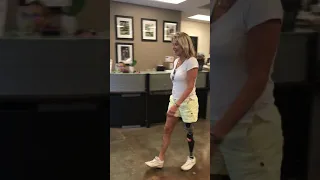 New Above Knee amputee’s first walk in her Genium X3