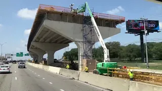 Авария и трафик Сельма штат Техас США Selma TX I-35 Texas