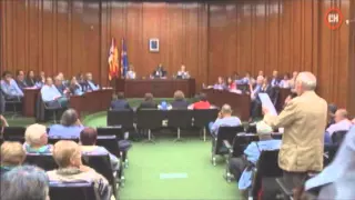 Marea pensionista en el pleno LH