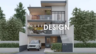 HOUSE DESIGN | 3 STOREY HOUSE 8.00m x 13.00m (104 sqm Lot area) | 4 BEDROOM