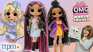 LOL SURPRISE! OMG World Travel Dolls Fly Gurl, Sunset, and City Babe from MGA Unboxing + Review!