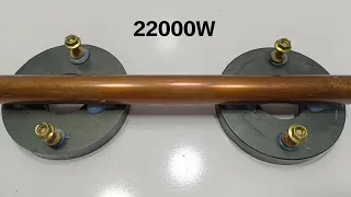 Turn 4 Big Permanent Magnets into 250v Generator Use Copper pipe