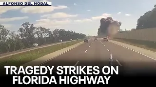 Florida plane crash: Video shows moment it hit the highway