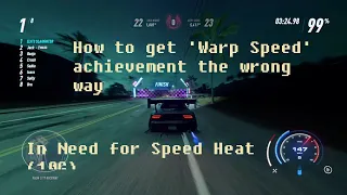 How to get 'Warp Speed' achievement (240mph) Need for Speed™ Heat Xbox One