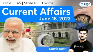 Daily Current Affairs In Hindi By Sumit Rathi | 18th June 2023 | The Hindu, PIB for IAS