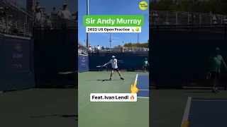 Andy Murray US Open Practice Ft. Ivan Lendl 🔥🎾