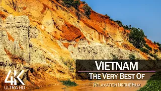 【4K】1 HOUR DRONE FILM: «The Beauty of Vietnam 2021» 🔥🔥🔥 Ultra HD 🎵 Chillout Music (Ambient TV)