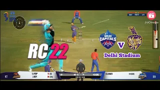 Real Cricket 22 RCPL 2023-Match 6-Delhi Capitals v Kolkata Knight Riders Highlights #rc22 #ipl23