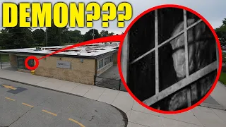 Drone Catches Demon at Haunted School (We Destroyed it)
