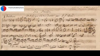 J.S Bach - Six Little Preludes, BWV 933-938 (w/ Manuscript score.}