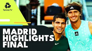 Carlos Alcaraz vs Alexander Zverev In Title Showdown | Madrid 2022 Final Highlights