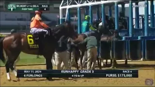 The Grade 3 Runhappy Stakes Won By Joey Freshwater | Belmont At The Big A Horse Racing Full Replay