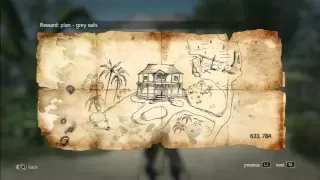 Assassin´s Creed 4 - Treasure Map - 633, 784 Nassau