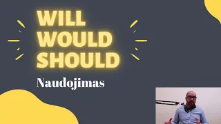 Anglų kalbos pamokos pradedantiesiems: Will, Would, Should naudojimas anglų kalboje