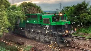 Locomotiva ES43BBI KLABIN #8456 Parando para manobra. Maringá-Pr.