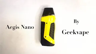 Aegis Nano จากค่าย Geekvape พอดขนาดเล็ก กันน้ำ กันกระแทก MTL ดีมาก (มาริโอ้ เวป)
