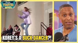 KOREY GOT CALLED A "BUCK DANCER" - WE FIND OUT WHAT THAT IS | Double Toasted Bites