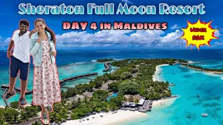 Maldives DAY4 l Sheraton Full Moon resort & SPA l Budget stay in Private Island l Honeymoon trip 4K