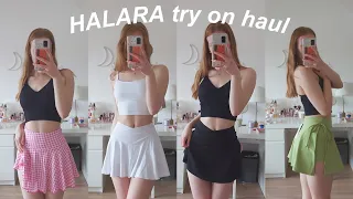 Halara skirts try on haul! ♡