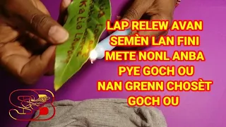 LAP RELEW AVAN SEMÈN LAN FINI METE NONL NAN  GRENN CHOSÈT GOCH ANBA PYE GOCH