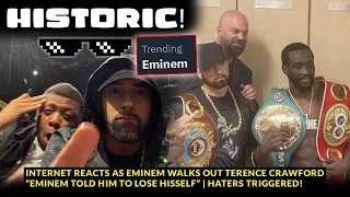 Internet Reacts as Eminem Walks Out Terence Crawford “He told that boy to Lose Hisself” 😂 Haters MAD