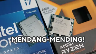 TIM MENDANG-MENDING MERAPAT! | AMD Ryzen 7 7800X3D VS Intel Core i7 14700K
