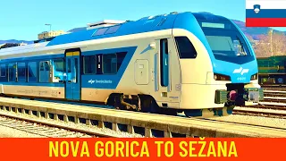 Cab Ride Nova Gorica - Sežana (Slovenian Railways) - winter 2022 train drivers view in 4K