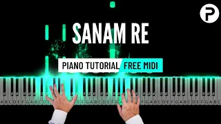 Sanam Re Piano Tutorial Instrumental Arijit Singh | Karaoke | Ringtone | Cover | Notes | Chords