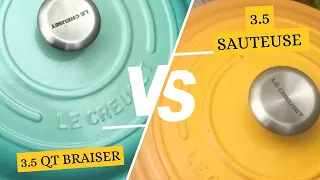 Le Creuset This or That Requested| Le Creuset 3.5 qt. Braiser Vs 3.5 qt. Sauteuse|May 2024