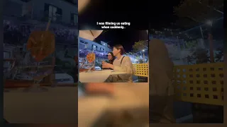 after his first bite of pizza in italy…. HAHAHAHA #couple #couplecomedy #korean